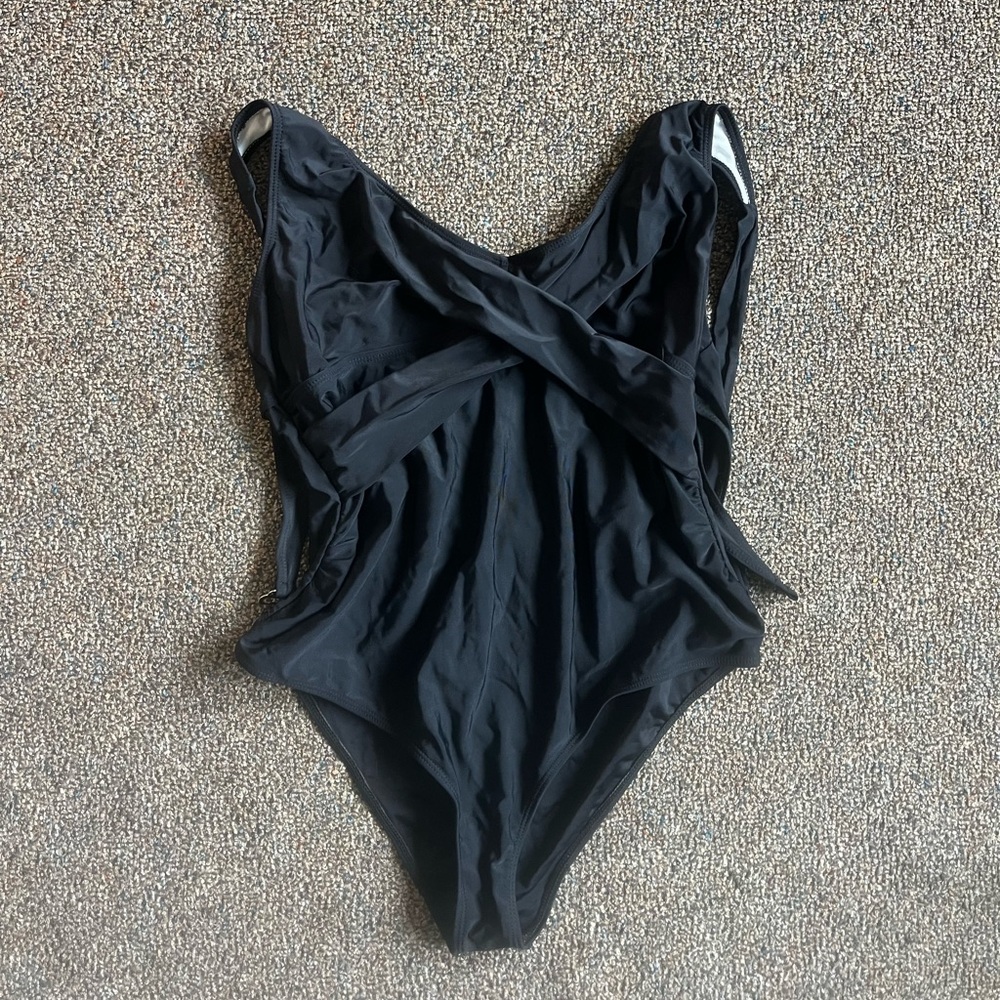 Black One Piece Swim Suit
